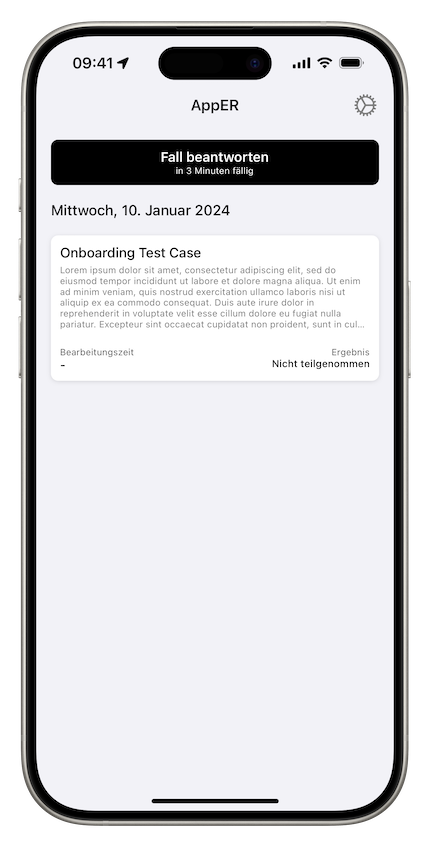 Daily case notification